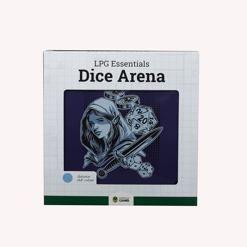 Lets Play Games 259043 Essentials Dice Arena Cobalt / Pale Cyan