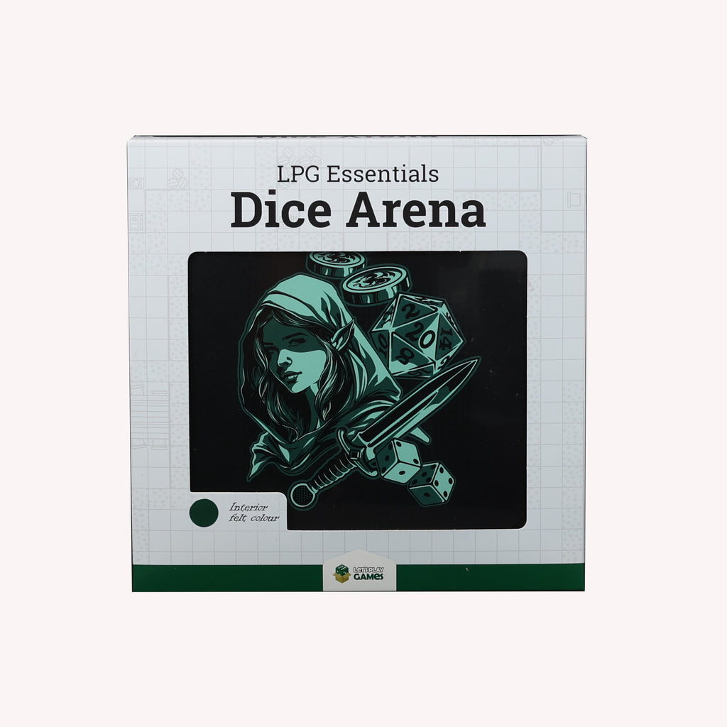 Lets Play Games 259044 Essentials Dice Arena Slate / Lich green