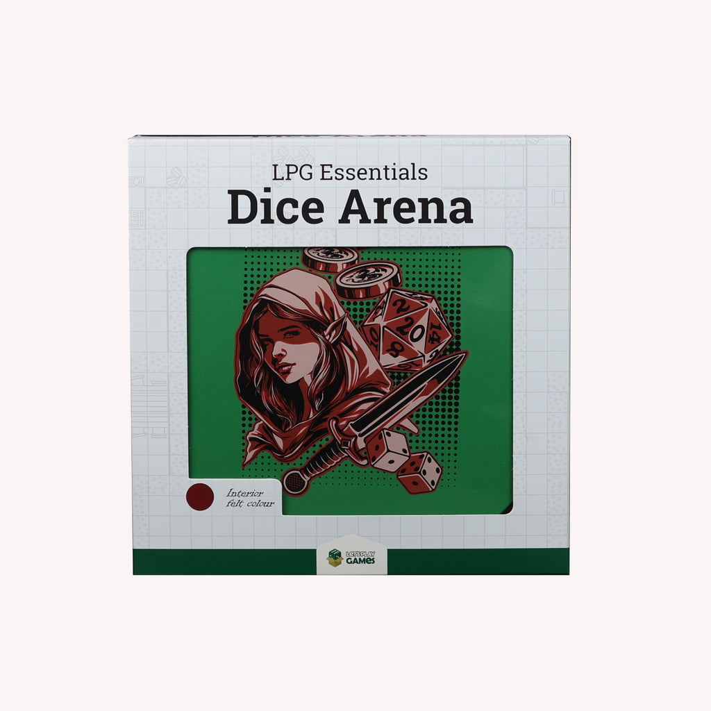 Lets Play Games 259042 Essentials Dice Arena Teal / Crimson