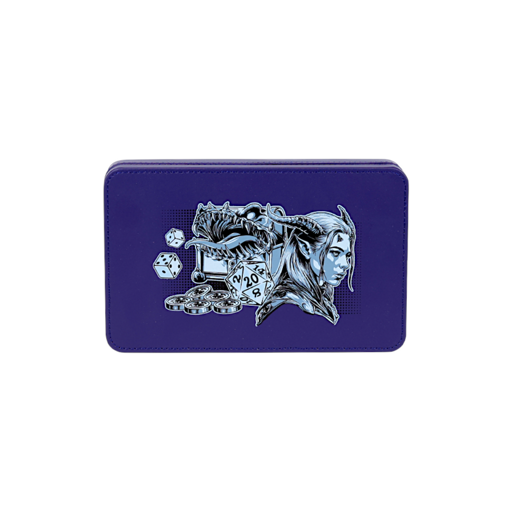 Lets Play Games 259022 Essentials Dice Case Cobalt / Pale Cyan