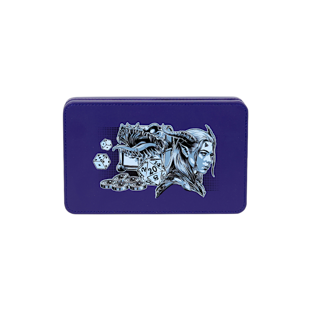 Lets Play Games 259022 Essentials Dice Case Cobalt / Pale Cyan