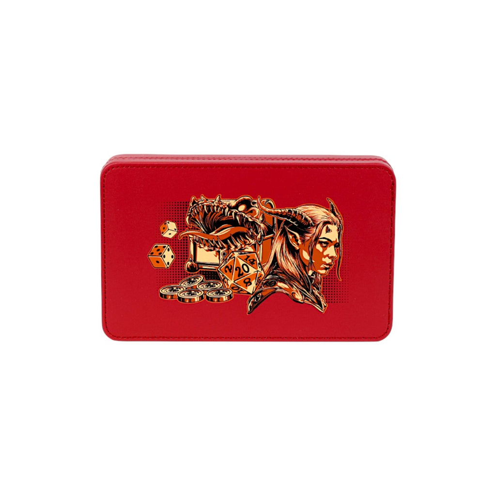 Lets Play Games 259018 Essentials Dice Case Scarlet / Copper