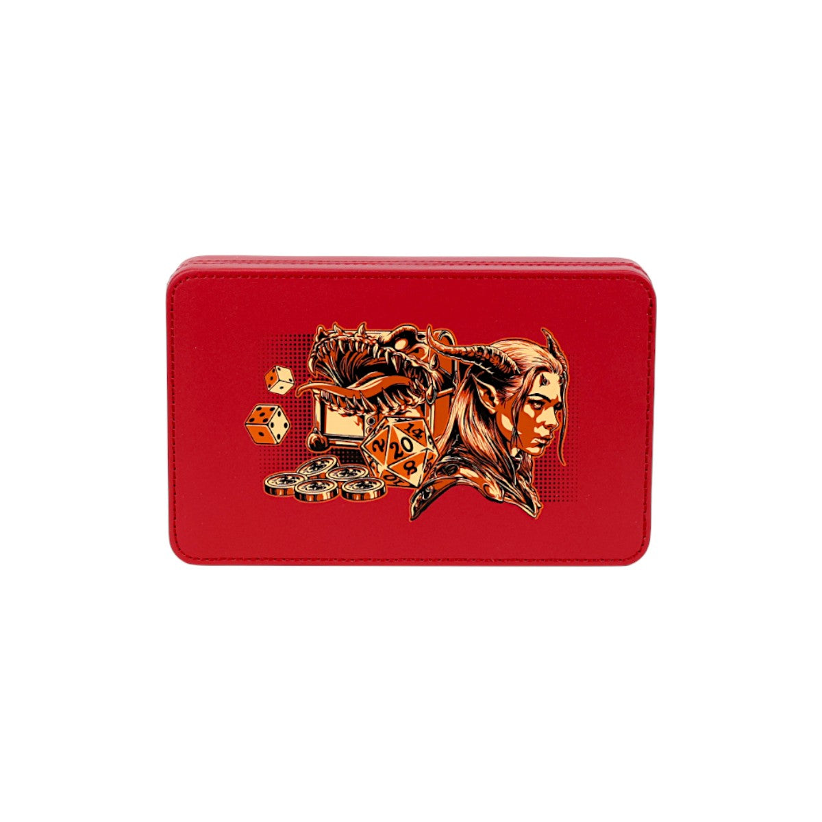 Lets Play Games 259018 Essentials Dice Case Scarlet / Copper