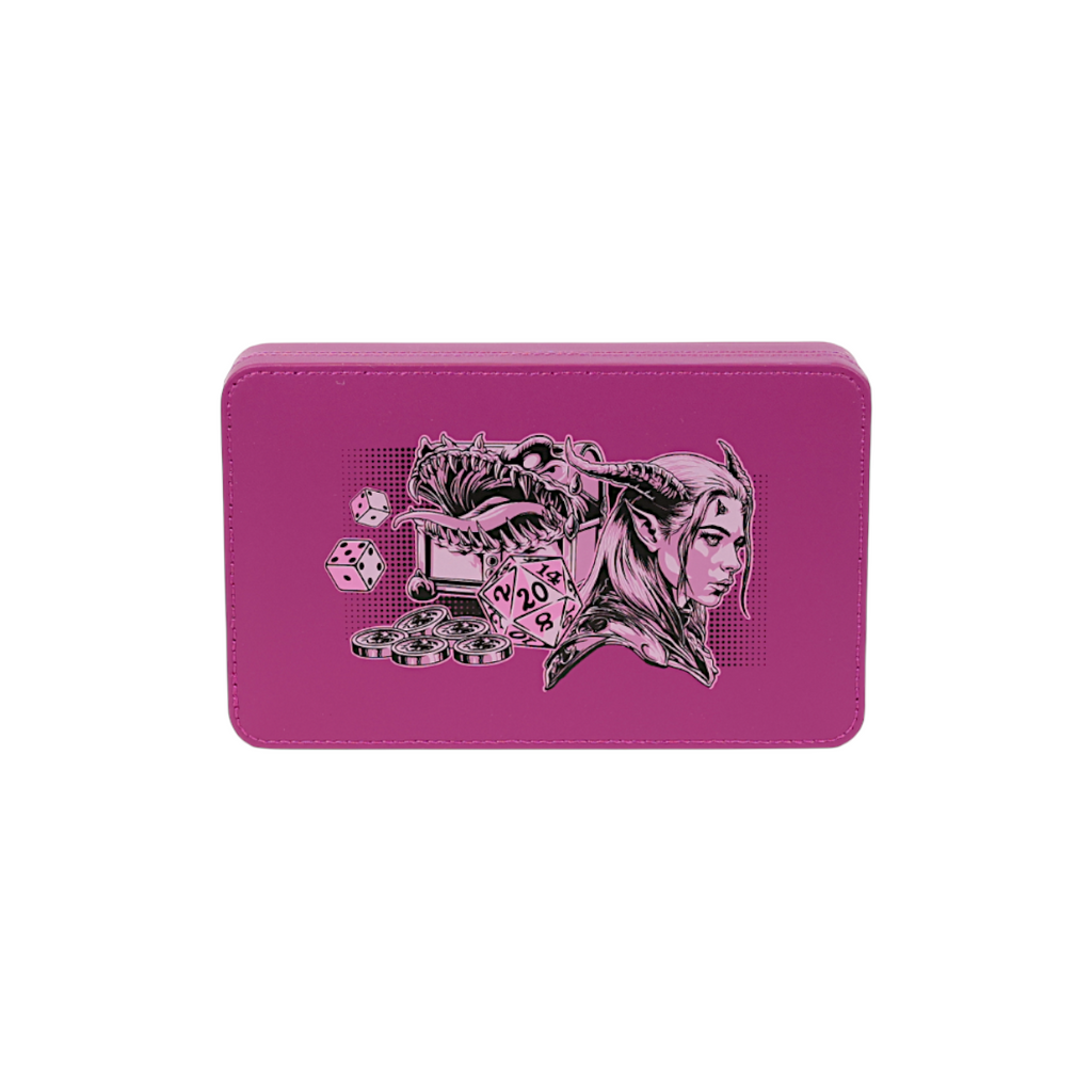 Lets Play Games 259019 Essentials Dice Case Magenta / Rose