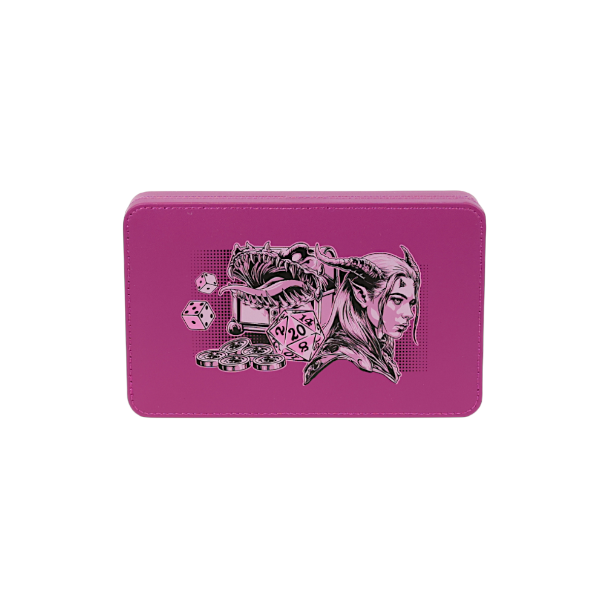 Lets Play Games 259019 Essentials Dice Case Magenta / Rose