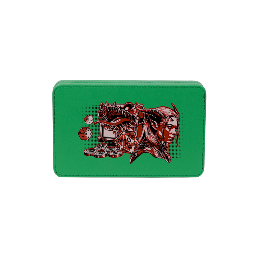 Lets Play Games 259021 Essentials Dice Case Teal / Crimson