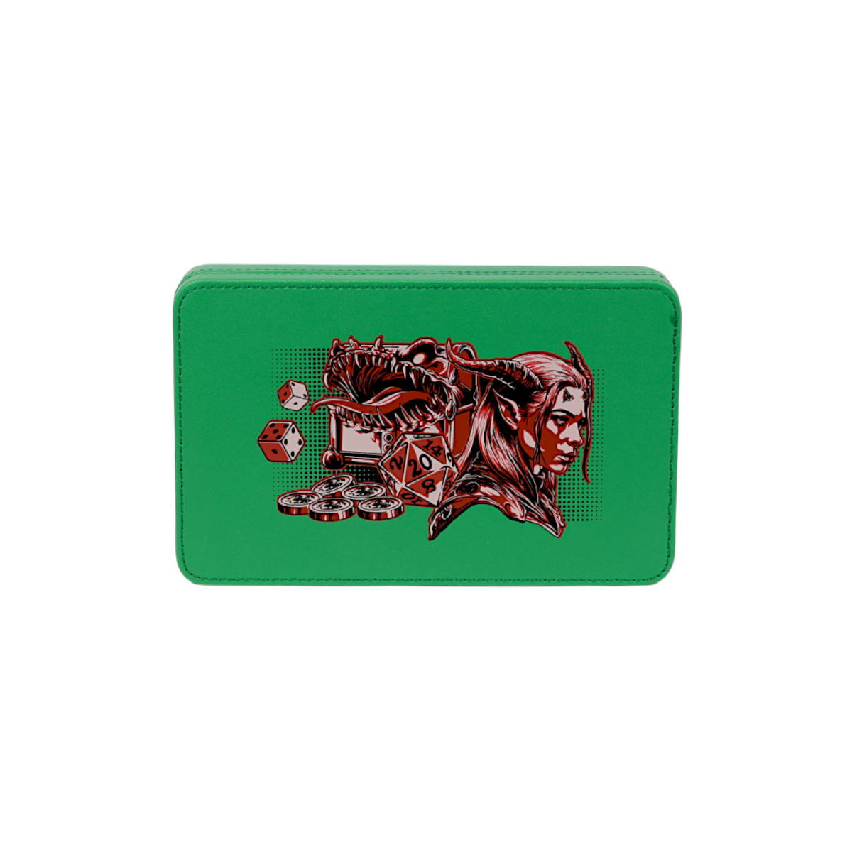 Lets Play Games 259021 Essentials Dice Case Teal / Crimson