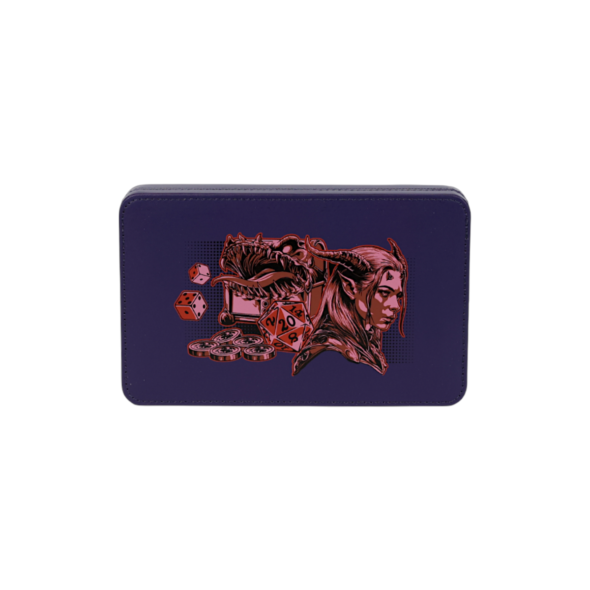 Lets Play Games 259020 Essentials Dice Case Deep Blue / Burnt Burgundy