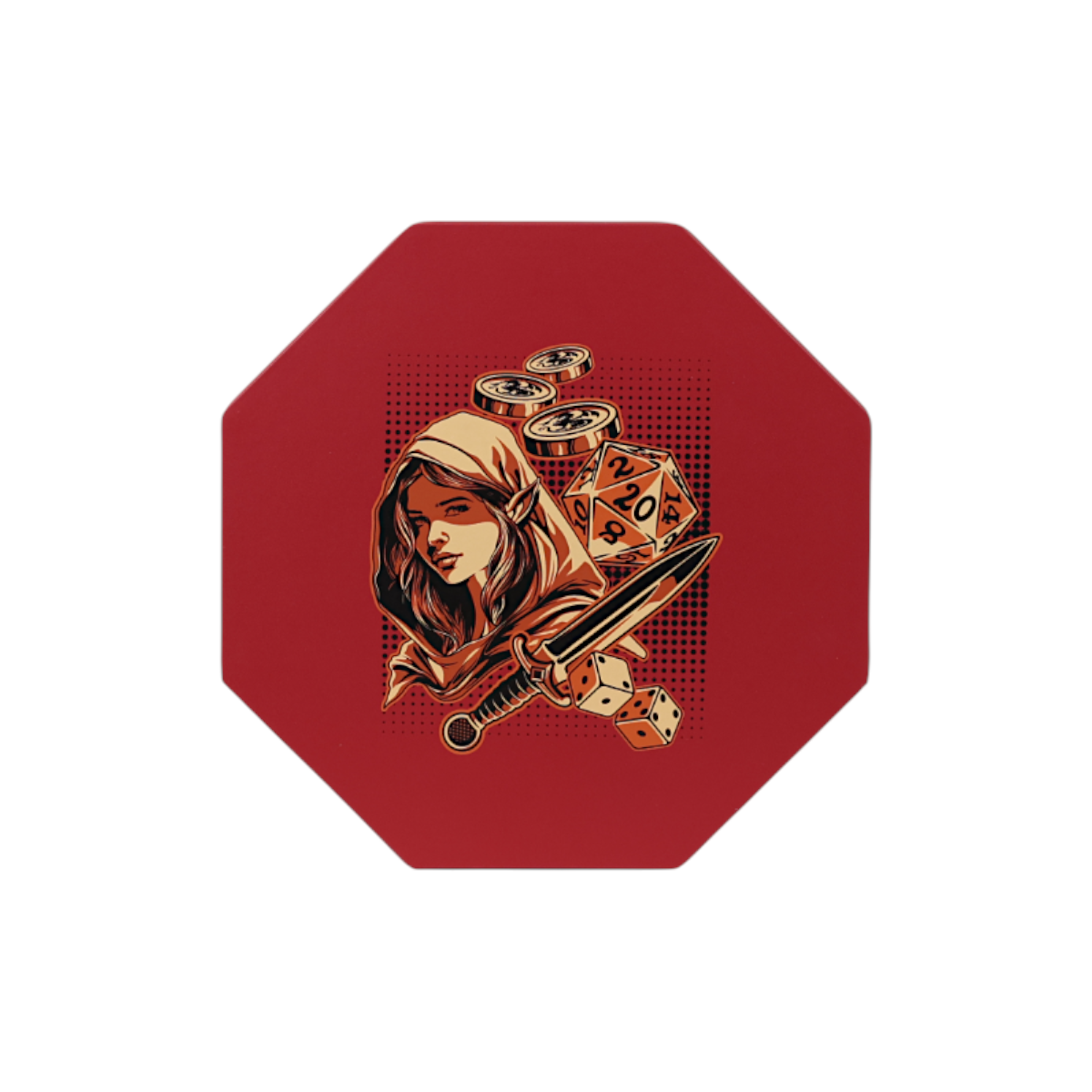 Lets Play Games 259039 Essentials Dice Arena Scarlet / Copper