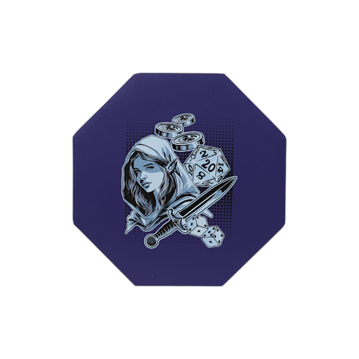 Lets Play Games 259043 Essentials Dice Arena Cobalt / Pale Cyan