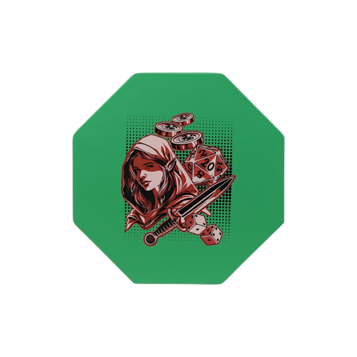 Lets Play Games 259042 Essentials Dice Arena Teal / Crimson