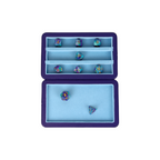 Lets Play Games 259022 Essentials Dice Case Cobalt / Pale Cyan