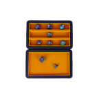Lets Play Games 259017 Essentials Dice Case Vibrant Blue / Brass