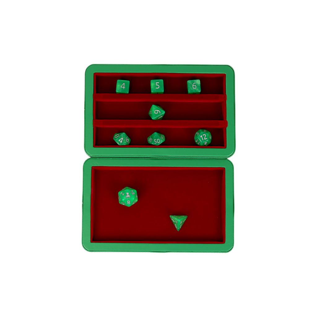 Lets Play Games 259021 Essentials Dice Case Teal / Crimson