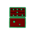 Lets Play Games 259021 Essentials Dice Case Teal / Crimson