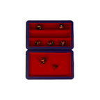 Lets Play Games 259020 Essentials Dice Case Deep Blue / Burnt Burgundy