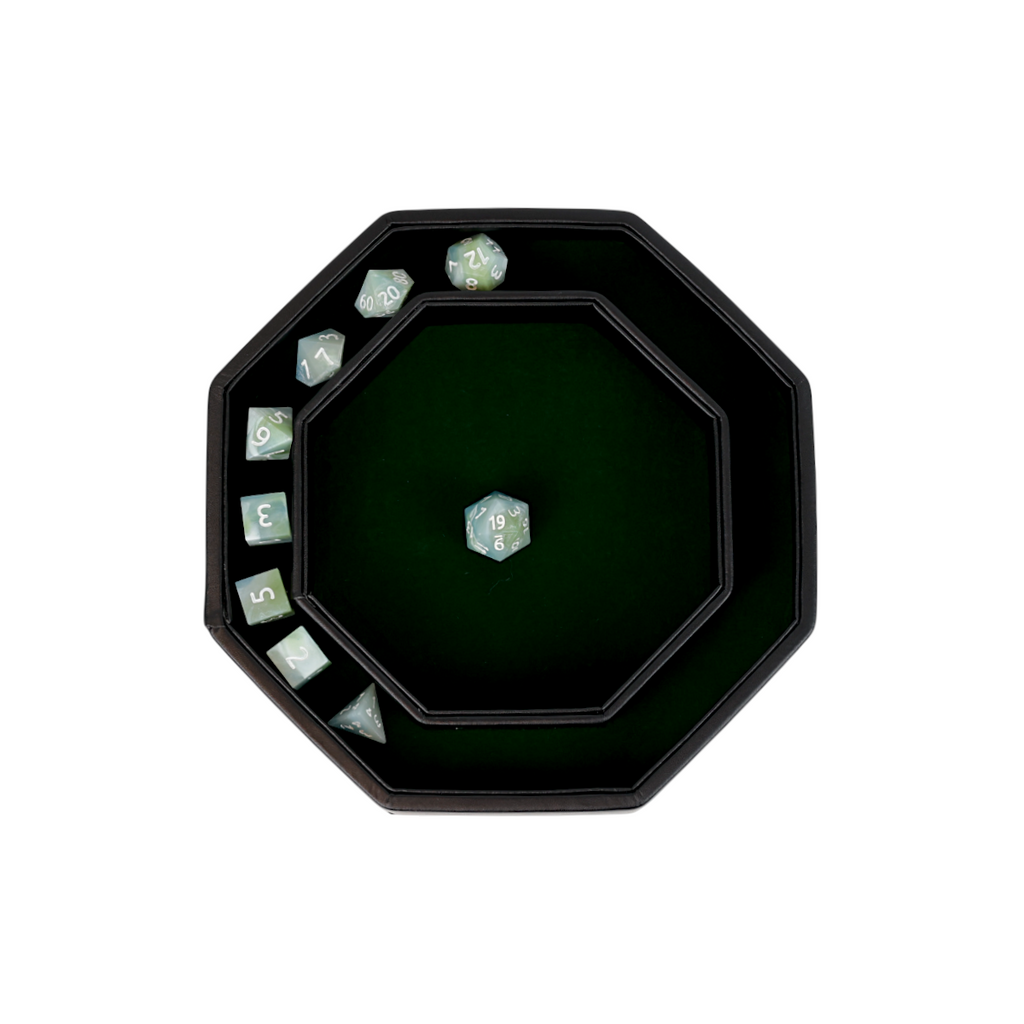 Lets Play Games 259044 Essentials Dice Arena Slate / Lich green