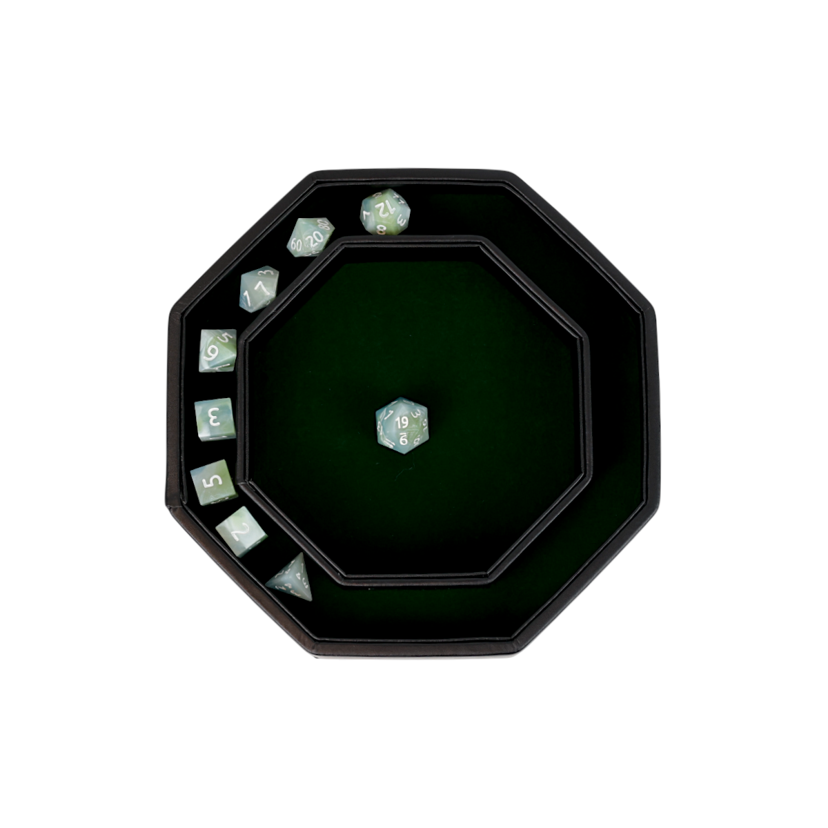 Lets Play Games 259044 Essentials Dice Arena Slate / Lich green