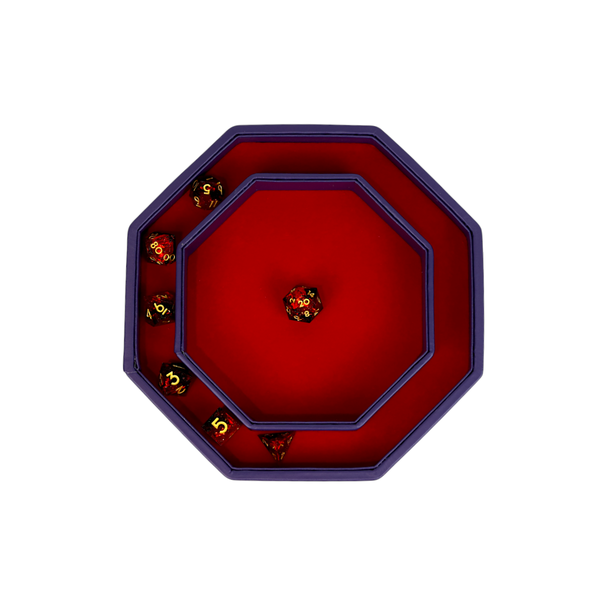 Lets Play Games 259041 Essentials Dice Arena Deep Blue / Burnt Burgundy