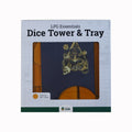 Lets Play Games 259031 Essentials Dice Tower and Mat Vibrant Blue / Brass