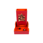 Lets Play Games 259032 Essentials Dice Tower and Mat Scarlet / Copper