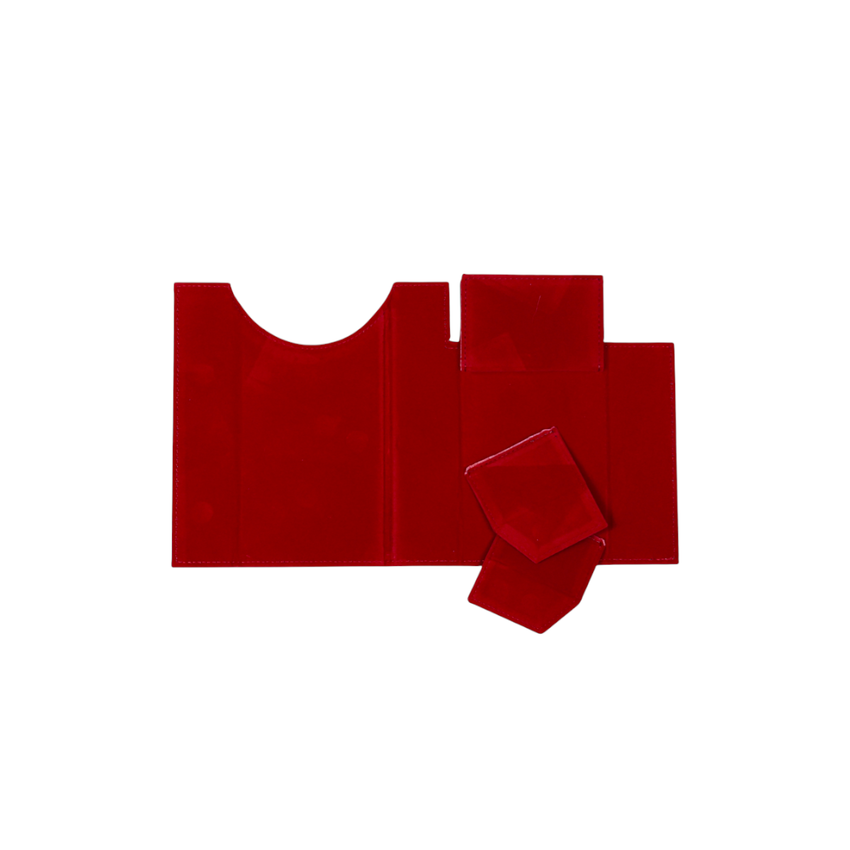 Lets Play Games 259034 Essentials Dice Tower and Mat Deep Blue / Burnt Burgundy