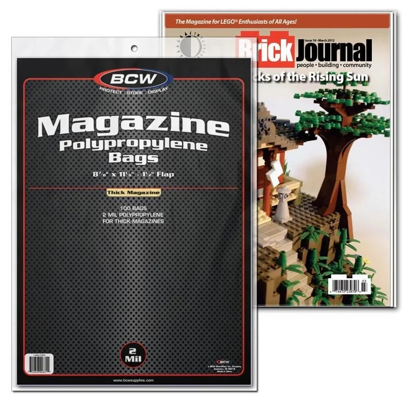 BCW / Monster BCW1-MAG-THICK BCW Magazine Bags - Thick (9250458435821)