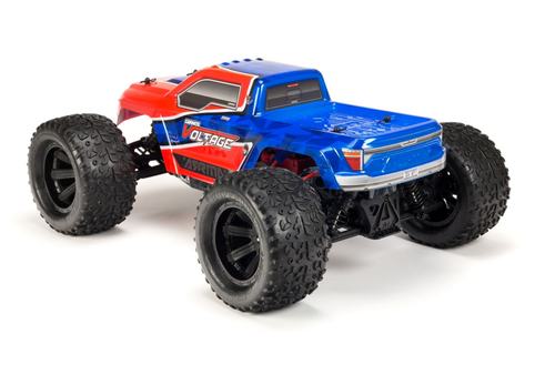 ARRMA ARA102727IT1 Granite Voltage 2WD Mega 1/10 MT RTR Red/Blue Includes Metal Gear Savox Servo NiMh Battery & Charger (8347879473389)