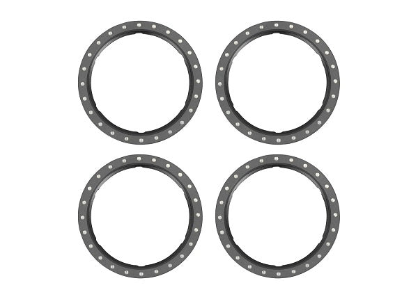 Traxxas 10276-BLK Pro Scale Aluminum Beadlock Rings (4) (9070144225517)