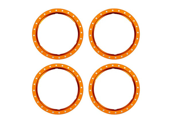 Traxxas 10276-BLK Pro Scale Aluminum Beadlock Rings (4) (9070144225517)