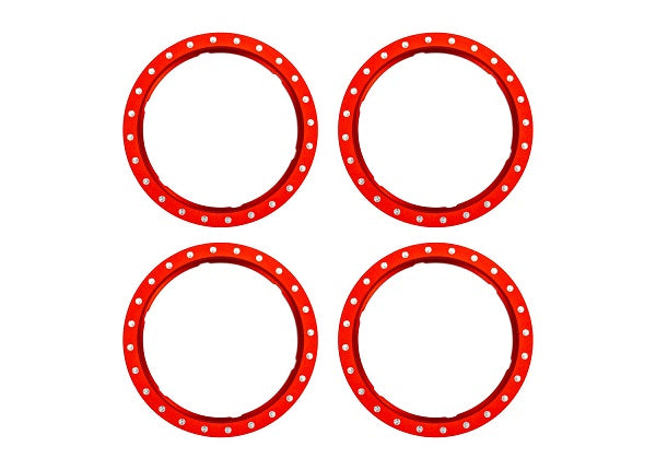 Traxxas 10276-BLK Pro Scale Aluminum Beadlock Rings (4) (9070144225517)