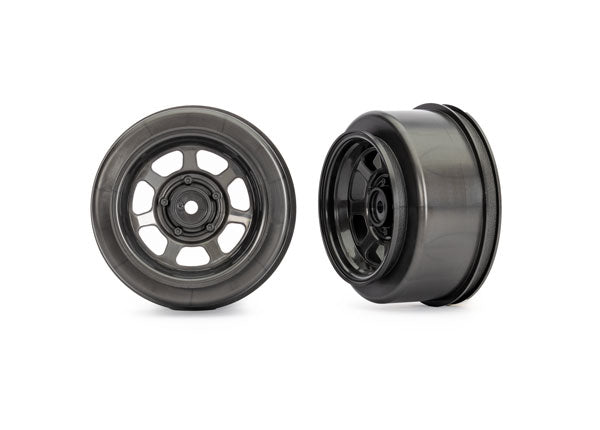 Traxxas 10472X Dirt Oval Gray Rear Wheels (2) (9070144651501)