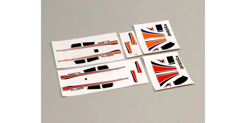 Kyosho 10652-03 Min Plane Cit Decals RedYell (8324670456045)