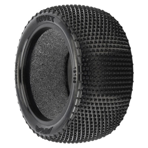 AKA AKA13135HR 1/10 Rivet Medium Carpet Rear 2.2 Off-Road Buggy Tires (2) - Hobby City NZ