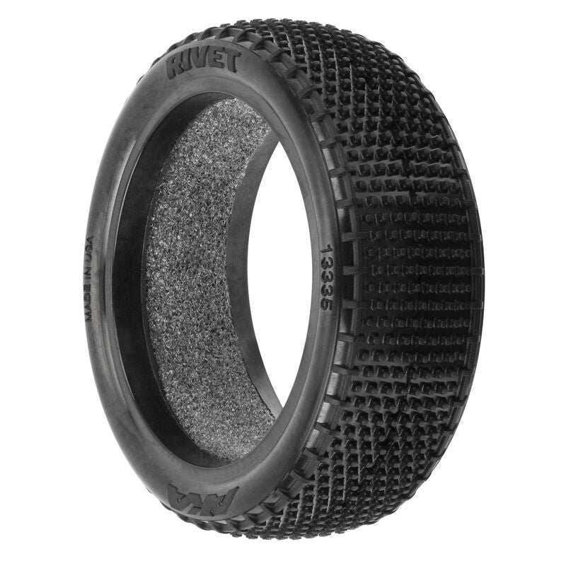 AKA AKA13335HR 1/10 Rivet Medium Carpet 4Wd Front 2.2 Off-Road Buggy Tires (2) (8319050055917)