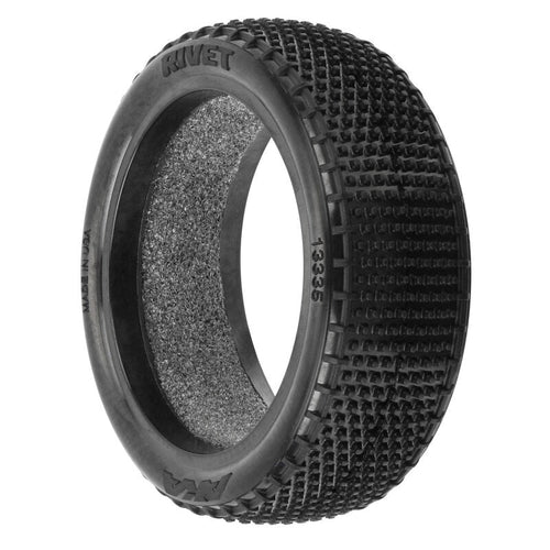AKA AKA13335HR 1/10 Rivet Medium Carpet 4Wd Front 2.2 Off-Road Buggy Tires (2) (8319050055917)