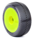 AKA AKA14013QRY 1/8 Buggy Gridiron Ii (Super Soft  Long Wear) Evo Wheel Pre Mounted Yellow (8319051235565)