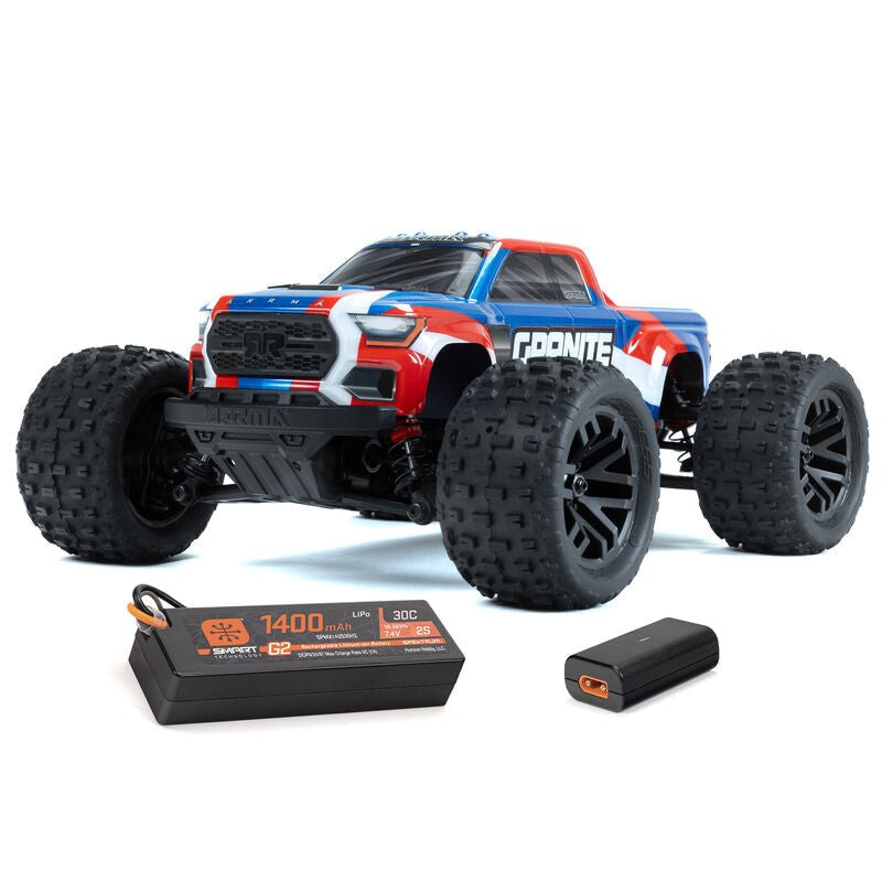 ARRMA ARA2102T1 1/18 Granite Grom Mega 380 Brushed 4X4 Monster Truck RTR Blue (8319058247917)