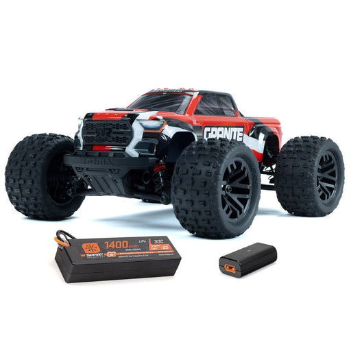 ARRMA ARA2102T2 1/18 Granite Grom Mega 380 Brushed 4X4 Monster Truck RTR Red - Hobby City NZ