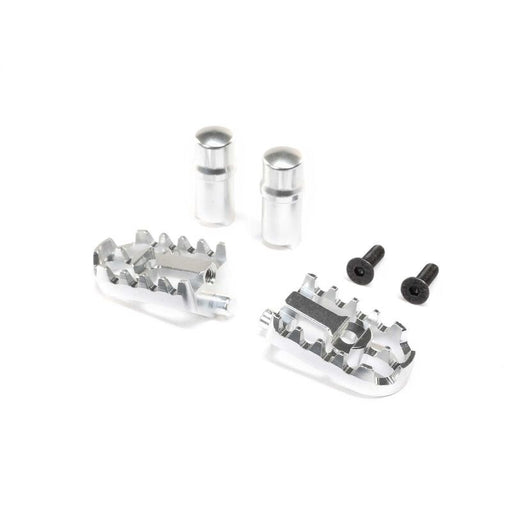 TLR LOSI LOS361001 Aluminum Foot Pegs Silver: Promoto-MX - Hobby City NZ