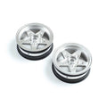 TLR LOSI LOS43047 Front Wheel Satin Chrome (2): 22S Drag (8319105695981)
