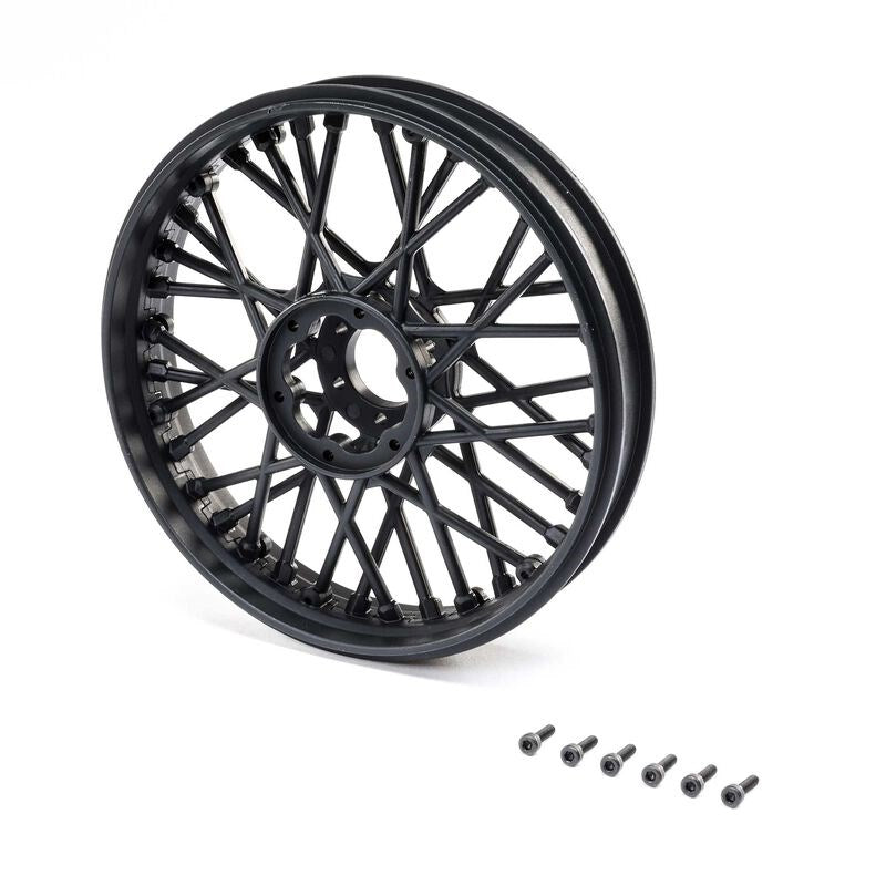 TLR LOSI LOS46000 Front Wheel Set Black: Promoto-MX (8319105958125)