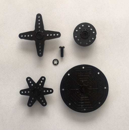 Savox SH-20M Horn Set 1ea 4 & 5 arm 20mm & 45mm round Suit Standard Size Servo w/25T Spline (Futaba) - Hobby City NZ