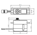 Savox HV Mini Servo 12kg 0.055sec @7.4v 35x15x31mm 40g (2)