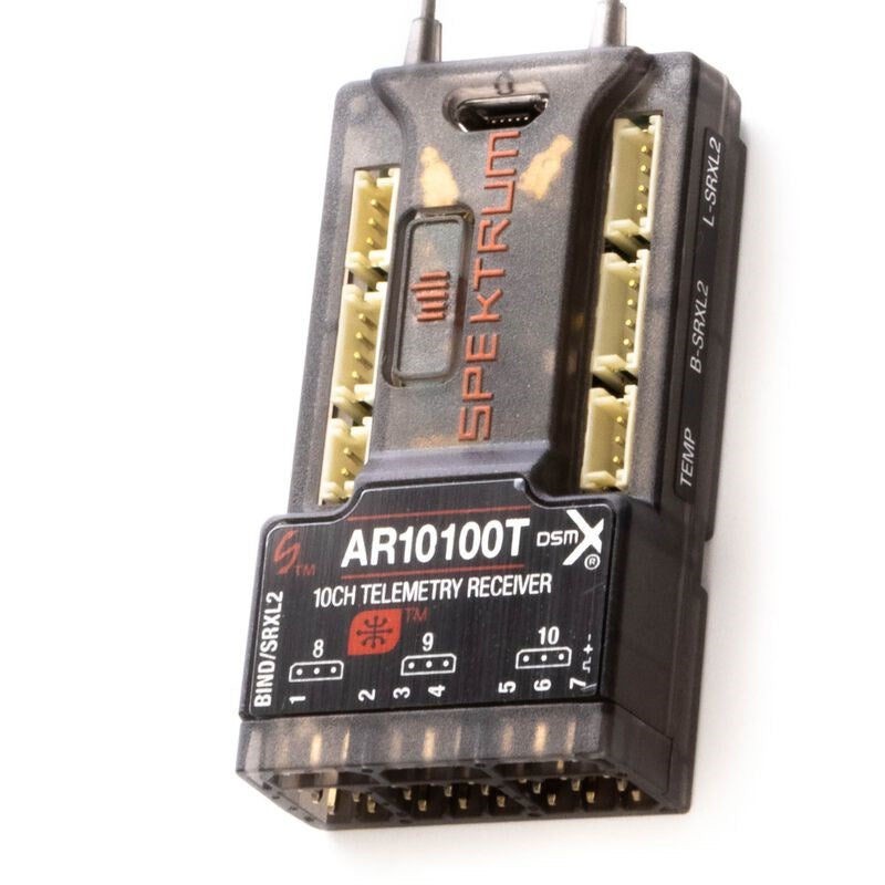 Spektrum SPMAR10100T AR10100T 10ch Telemetry RX DSM2/DSMX With Barometer  (Replaces AR9030T) (8319198658797)