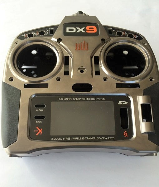 Spektrum SPM-CaseDX9 DX9 Chassis/Case w/sidegrips lables and screen - Hobby City NZ
