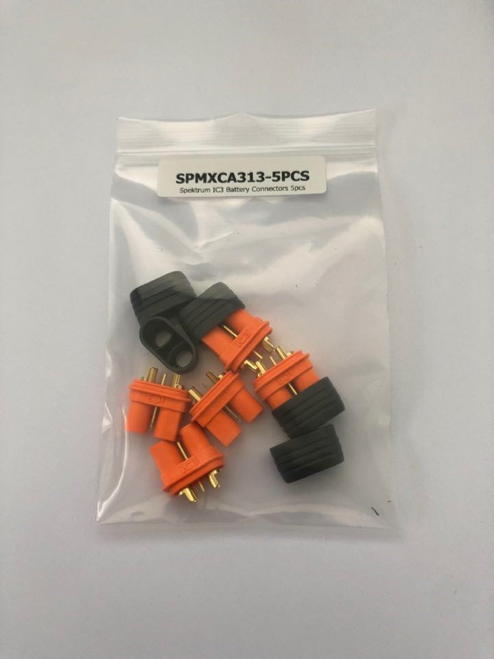 Spektrum SPMXCA313-5PCS IC3 Battery Connectors 5pcs - Hobby City NZ