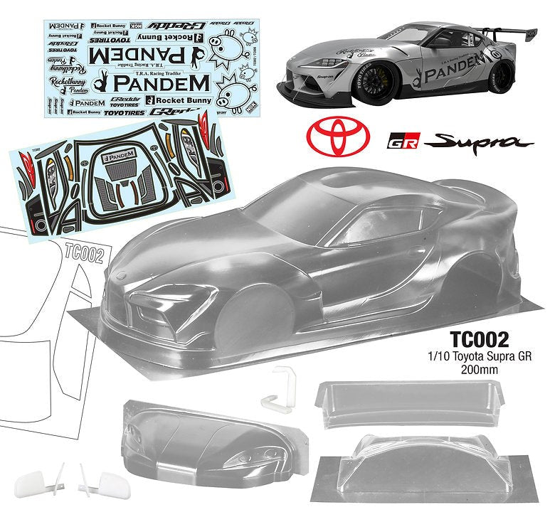 Team C TC002 1/10 Toyota Supra GR 200mm Wide WB 258mm (8319229231341)