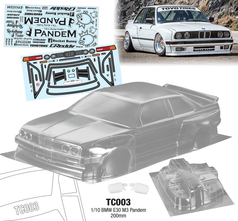 Team C TC003 1/10 BMW M3 E30 200mm - Hobby City NZ