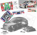 Team C Toyota Corolla WRC 239mm WB Castrol Decal Sheet RC Car Body 1/10 Scale